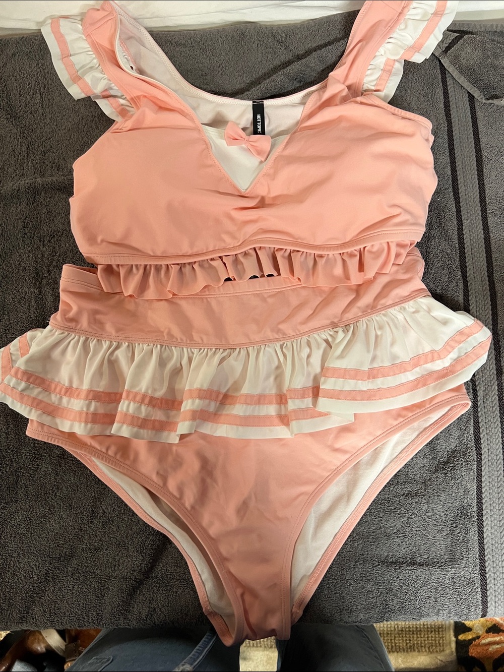 Hot Topic Pink Ruffle bikini
